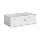 Langham White Marble Large Round Coffee Table from Roseland Furniture