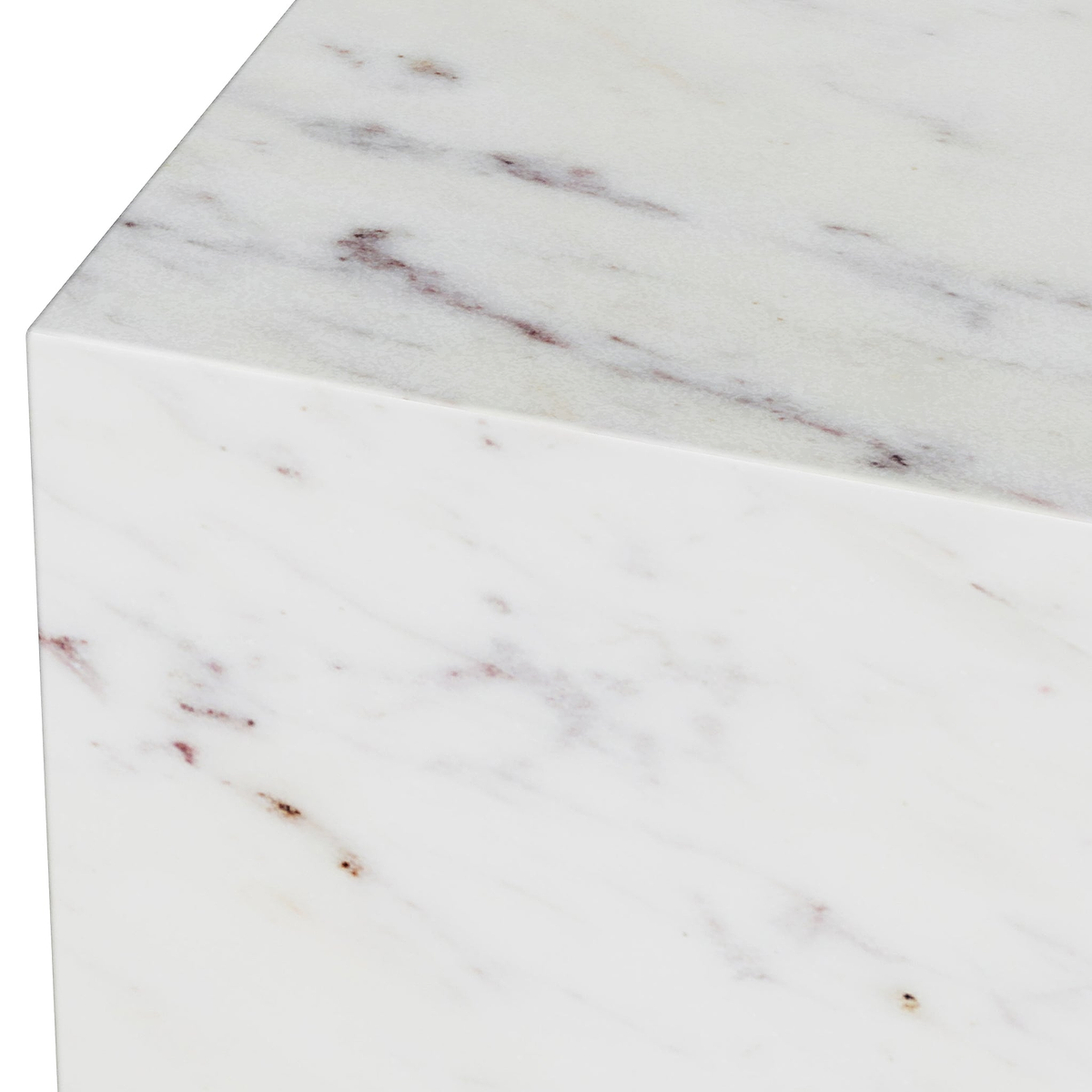 Langham White Marble Large Round Coffee Table from Roseland Furniture