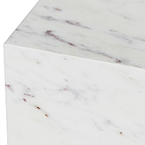 Langham White Marble Large Round Coffee Table from Roseland Furniture