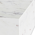 Langham White Marble Large Round Coffee Table from Roseland Furniture