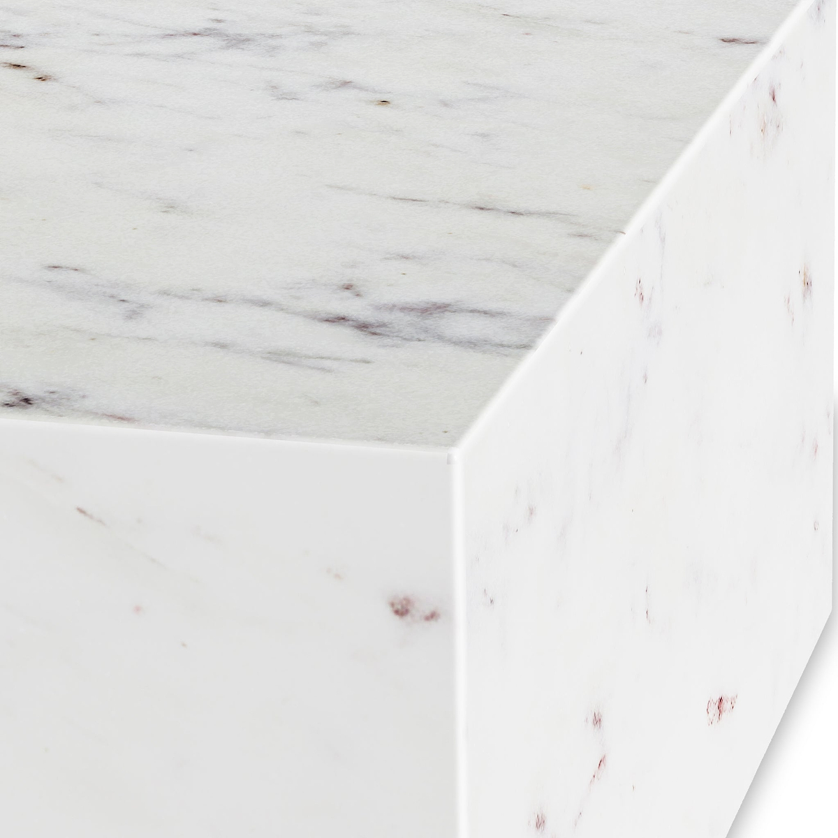 Langham White Marble Large Round Coffee Table from Roseland Furniture
