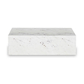 Langham White Marble Large Round Coffee Table from Roseland Furniture