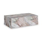 Langham Brown Marble Large Round Coffee Table from Roseland Furniture