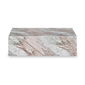 Langham Brown Marble Large Round Coffee Table from Roseland Furniture