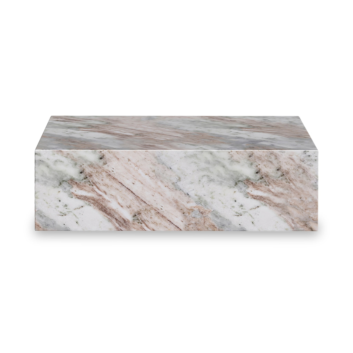 Langham Brown Marble Large Round Coffee Table from Roseland Furniture