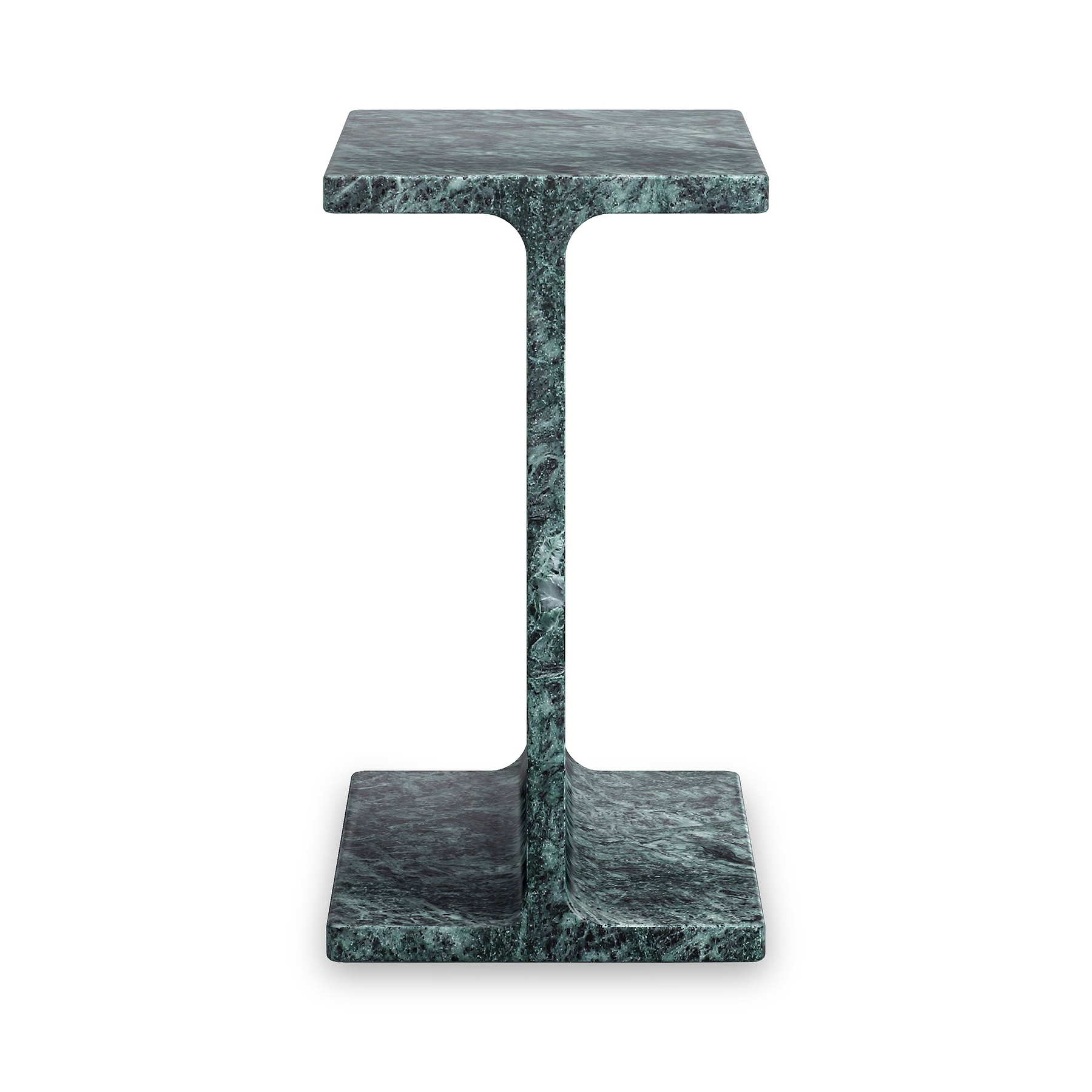 Langham Green Marble T Side Table from Roseland Furniture