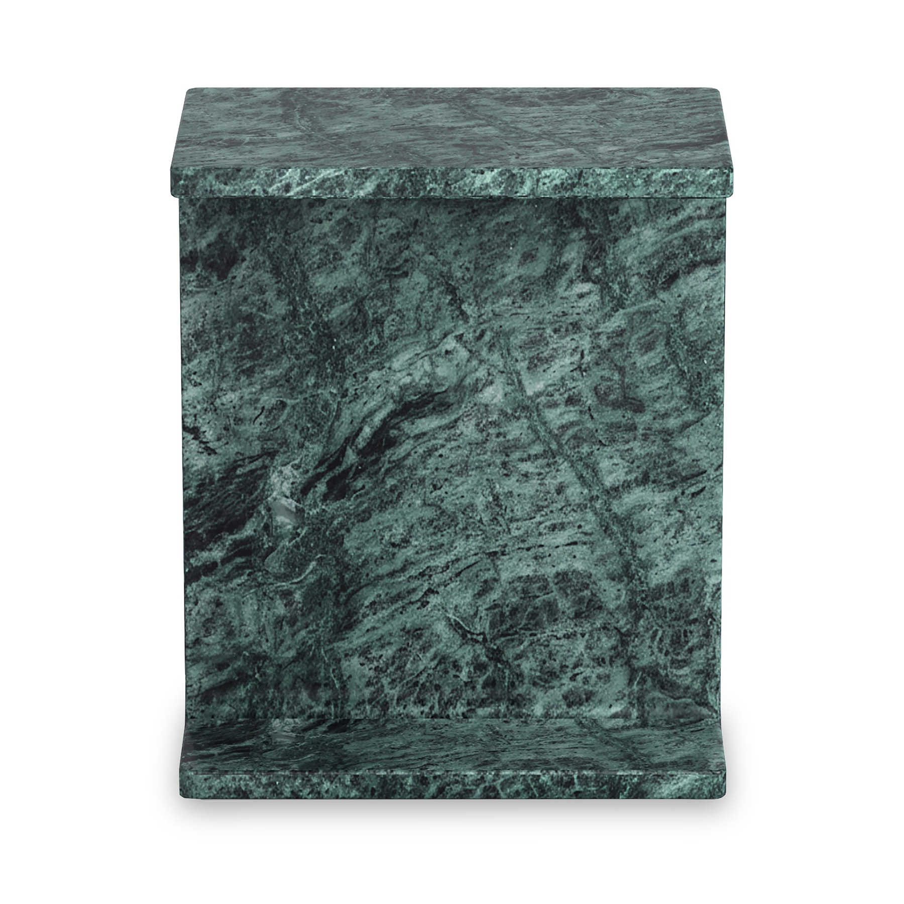 Langham Green Marble T Side Table from Roseland Furniture