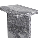 Langham Black Marble T Side Table from Roseland Furniture