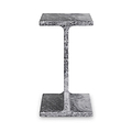 Langham Black Marble T Side Table from Roseland Furniture