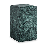 Langham Green Marble Block Side Table from Roseland Furniture