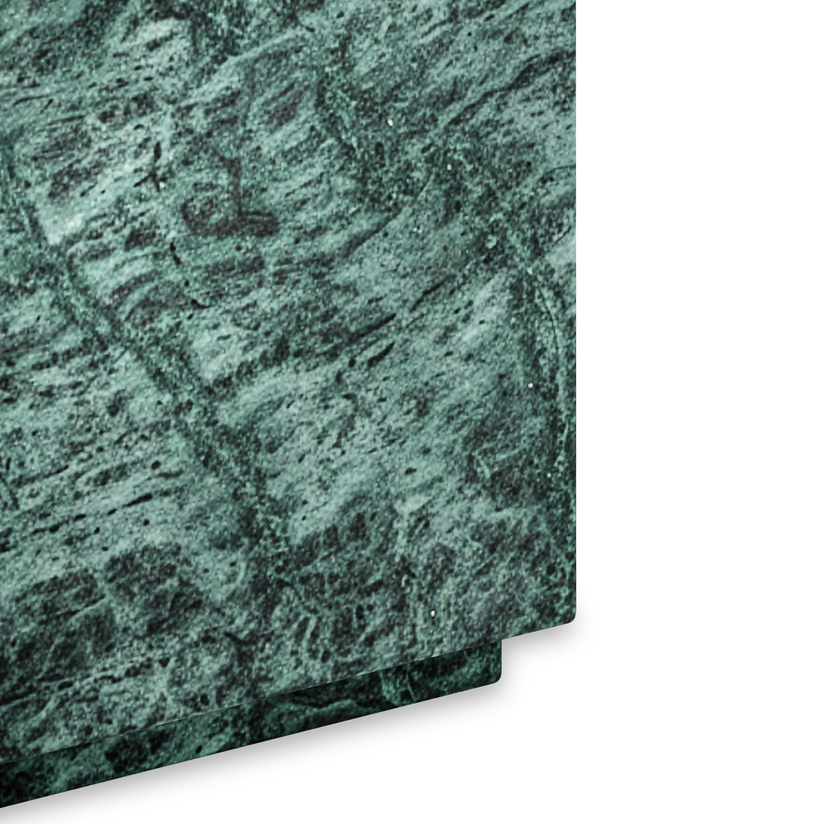 Langham Green Marble Block Side Table from Roseland Furniture