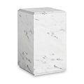 Langham White Marble Block Side Table from Roseland Furniture