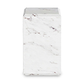 Langham White Marble Block Side Table from Roseland Furniture