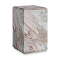 Langham Brown Marble Block Side Table from Roseland Furniture