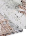 Langham Brown Marble Block Side Table from Roseland Furniture