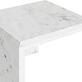 Langham White Marble C Side Table from Roseland Furniture