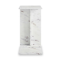 Langham White Marble C Side Table from Roseland Furniture