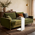 Langham White Marble C Side Table from Roseland Furniture