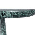 Langham Green Marble Round Side Table from Roseland Furniture