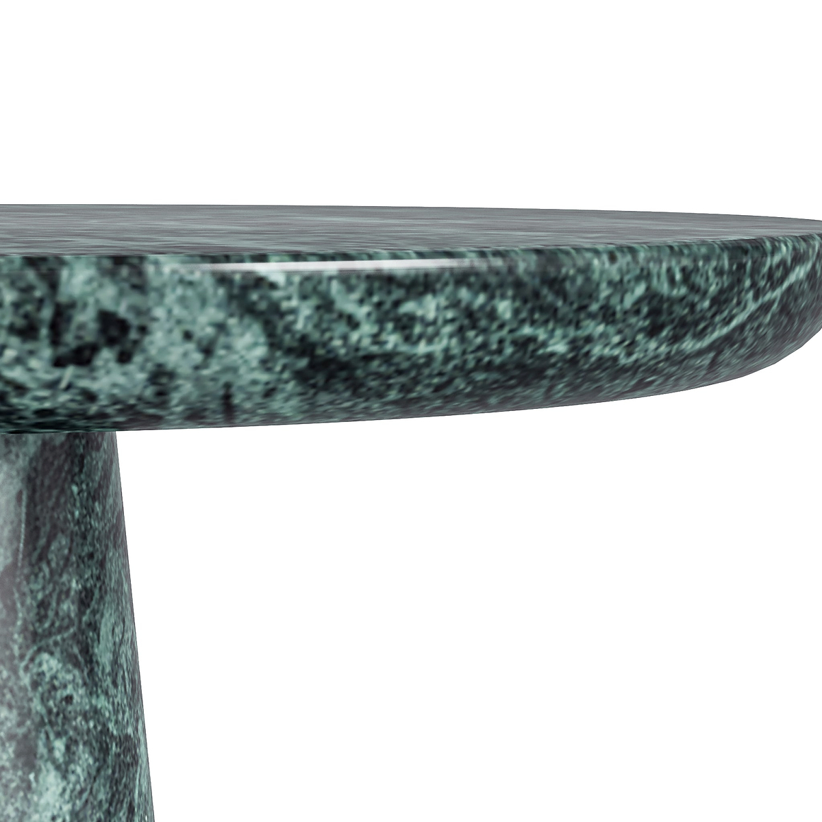 Langham Green Marble Round Side Table from Roseland Furniture