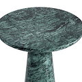 Langham Green Marble Round Side Table from Roseland Furniture