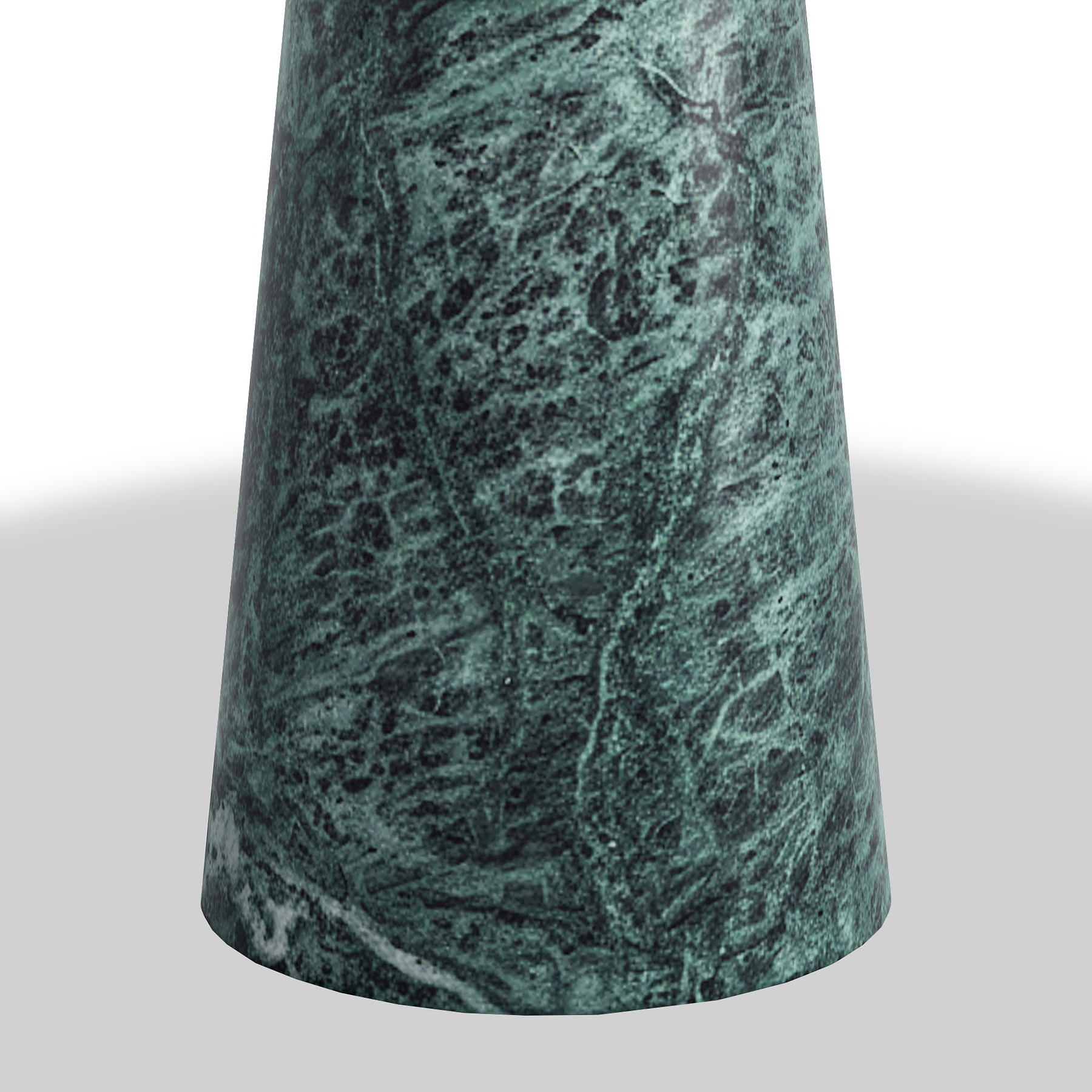 Langham Green Marble Round Side Table from Roseland Furniture