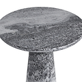 Langham Black Marble Round Side Table from Roseland Furniture