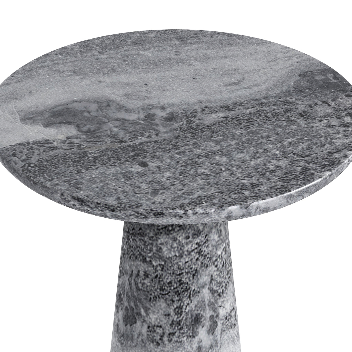 Langham Black Marble Round Side Table from Roseland Furniture