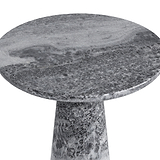 Langham Black Marble Round Side Table from Roseland Furniture