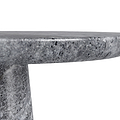 Langham Black Marble Round Side Table from Roseland Furniture