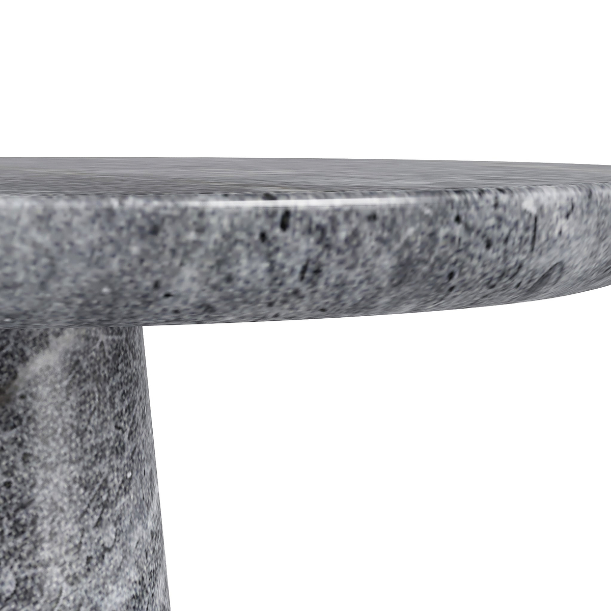 Langham Black Marble Round Side Table from Roseland Furniture