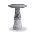 Langham Black Marble Round Side Table from Roseland Furniture