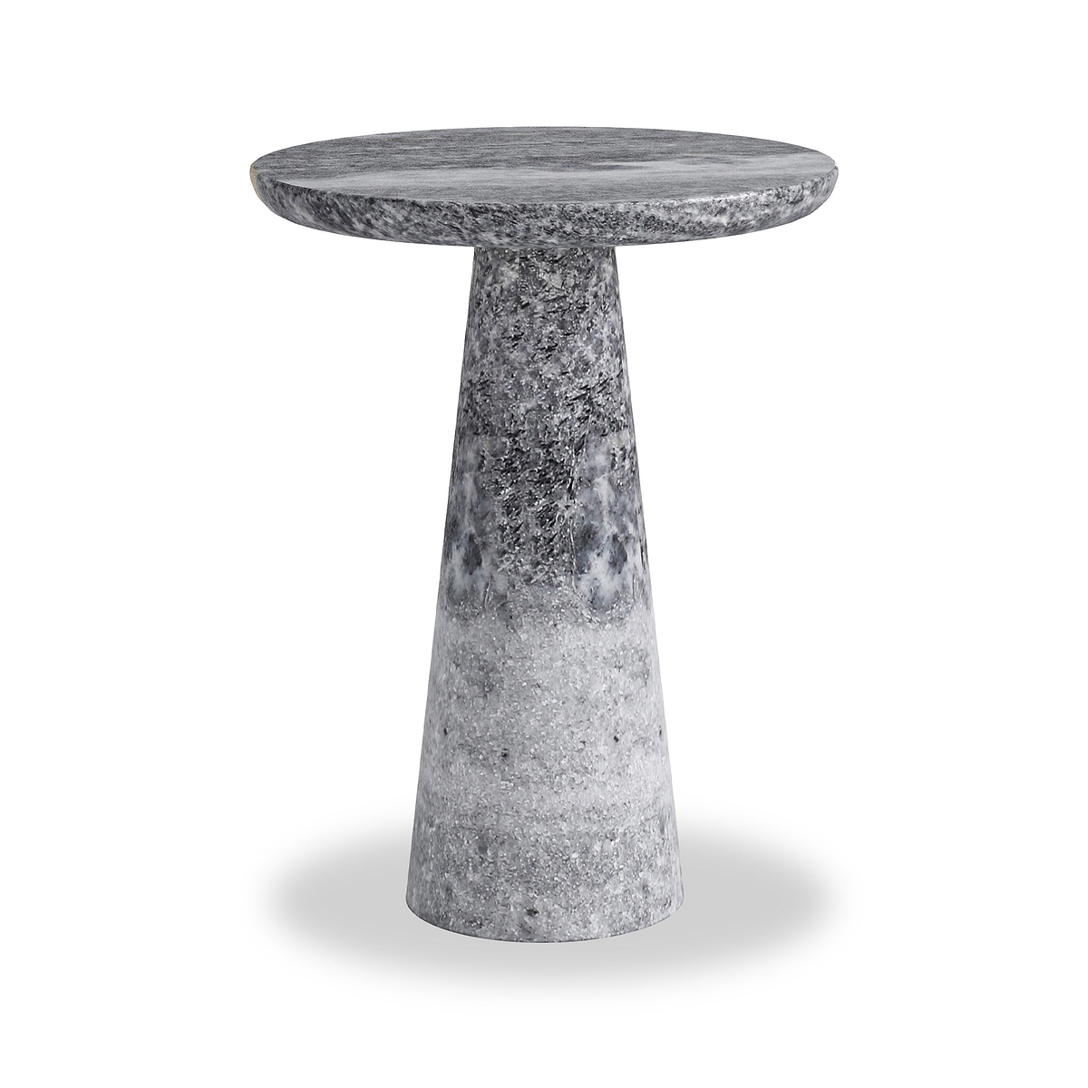 Langham Black Marble Round Side Table from Roseland Furniture