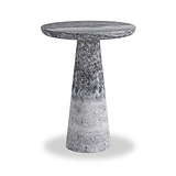 Langham Black Marble Round Side Table from Roseland Furniture