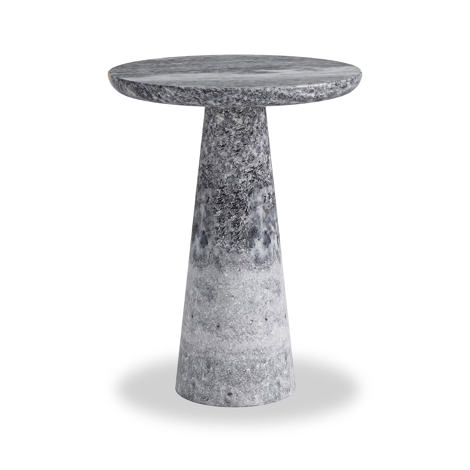 Langham Black Marble Round Side Table from Roseland Furniture
