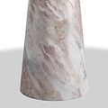 Langham Brown Marble Round Side Table from Roseland Furniture