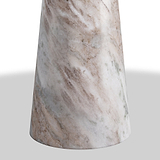 Langham Brown Marble Round Side Table from Roseland Furniture