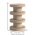 Mylor Washed Oak Bobbin Side Table from Roseland Furniture