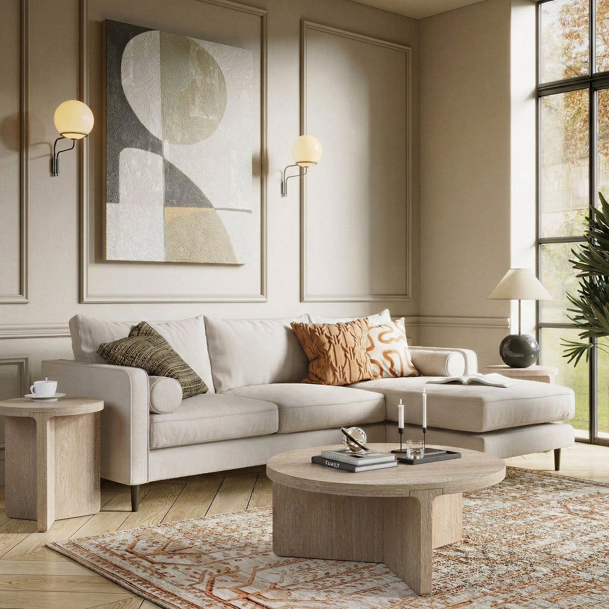 Mylor Washed Oak Coffee Table from Roseland Furniture
