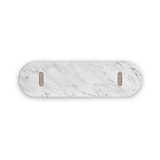 Mylor Washed Oak Marble Top Console Table from Roseland Furniture