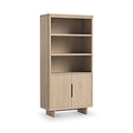 Mylor Washed Oak Display Bookcase from Roseland Furniture