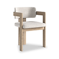 Mylor Washed Oak Dining Chair from Roseland Furniture