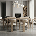 Mylor Washed Oak 165-215cm Ext Dining Table from Roseland Furniture