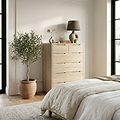 Mylor Washed Oak 2 Over 4 Chest from Roseland Furniture