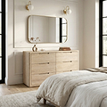 Mylor Washed Oak 6 Drawer Chest from Roseland Furniture