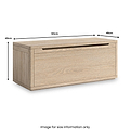 Mylor Washed Oak Blanket Box from Roseland Furniture