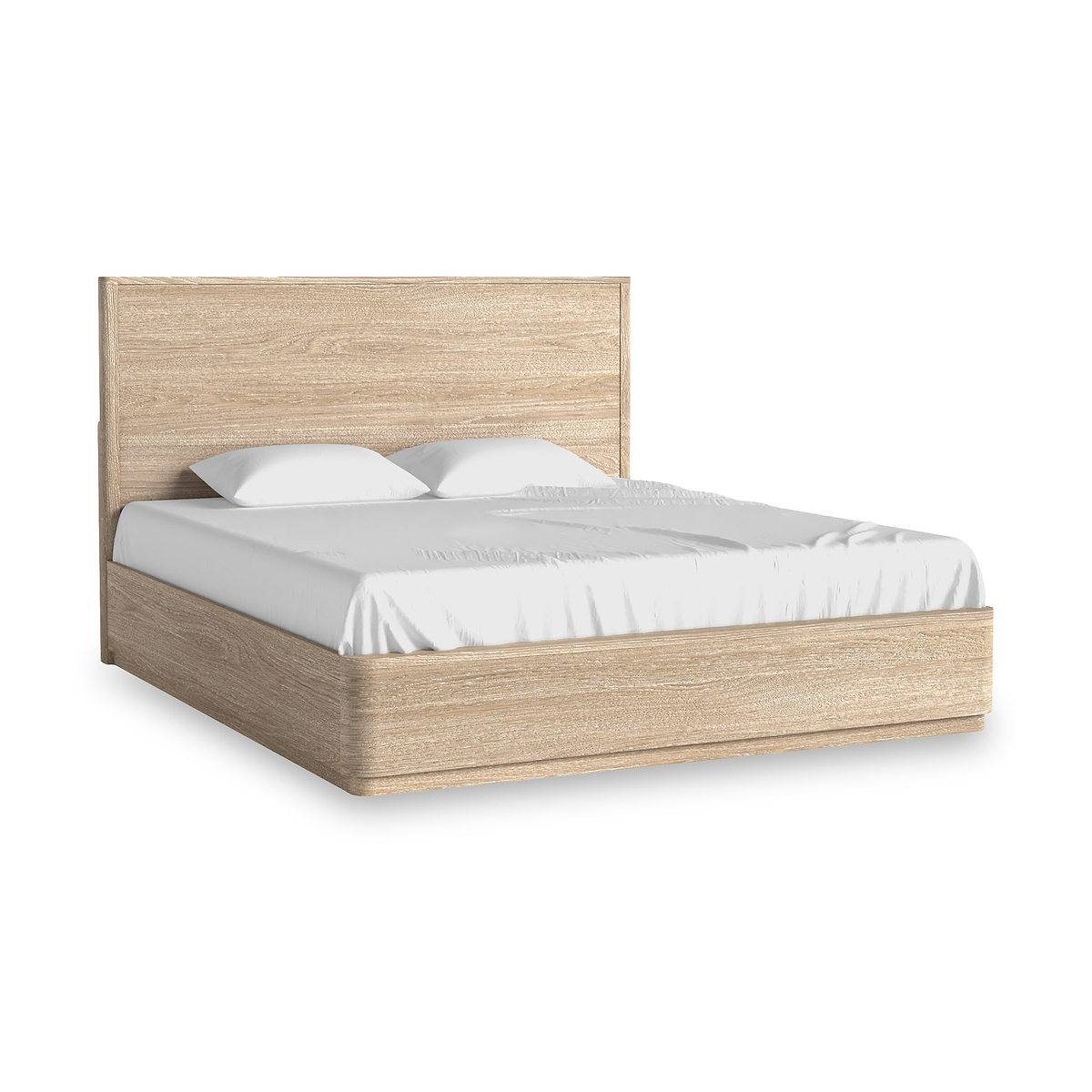 Mylor Washed Oak Bed Frame Super King from Roseland Furniture