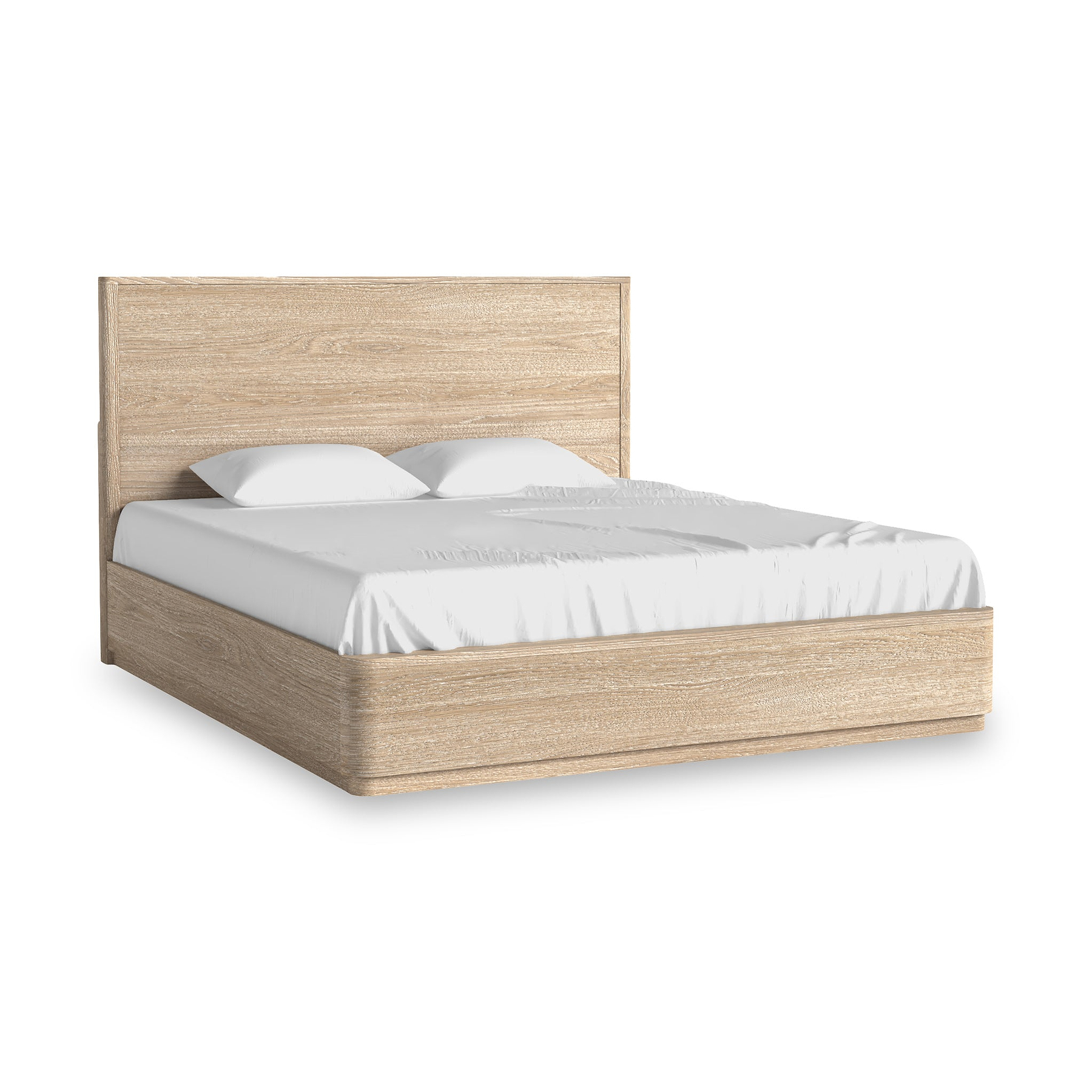 Mylor Washed Oak Bed Frame Super King from Roseland Furniture