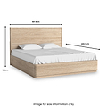 Mylor Washed Oak Bed Frame Super King from Roseland Furniture