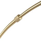 Feliciani Brushed Brass Metal and White Marble Floor Lamp
